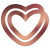 Facebar Heart Copper